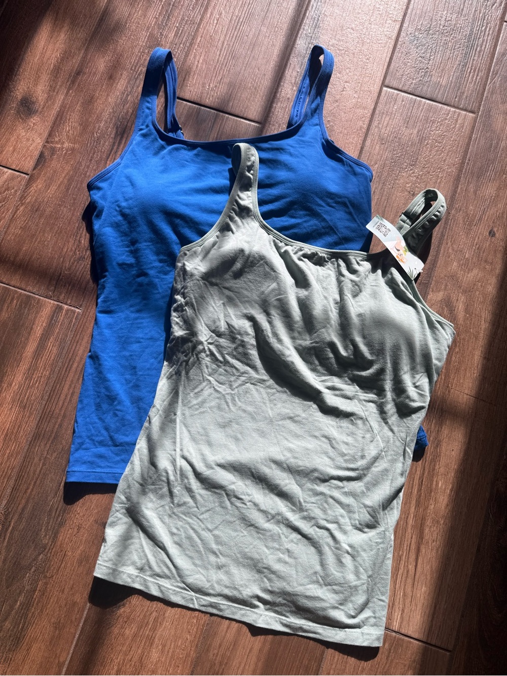 Women’s Scoop Neck Tank Top - Blue and Green